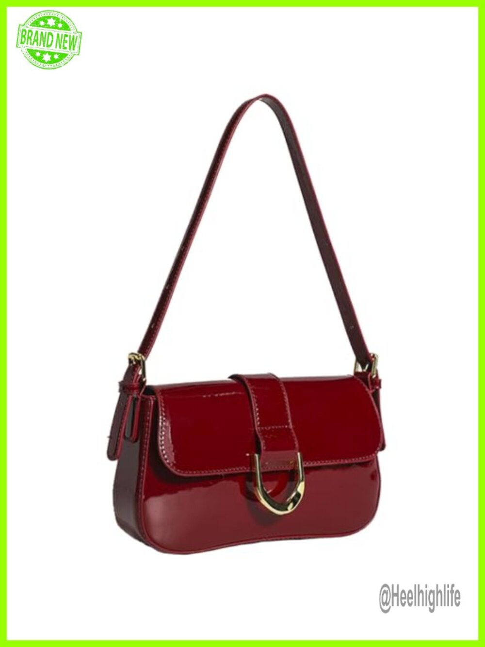 Cawgot PU Leather Shoulder Bag Crossbody Hobo Purse with Zipper Clos